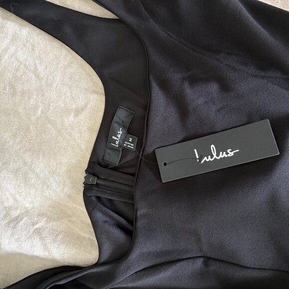 Black Sleeveless Ruffled Tulip Maxi Dress - Picture 5 of 5